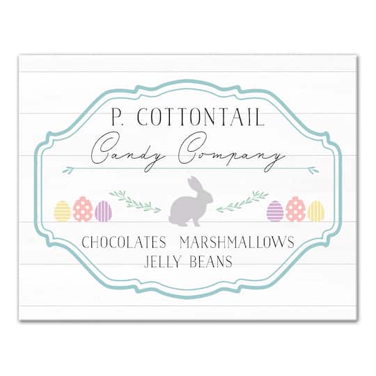 P Cottontail Candy Co 14&#x22; x 11&#x27; Canvas Wall Art
